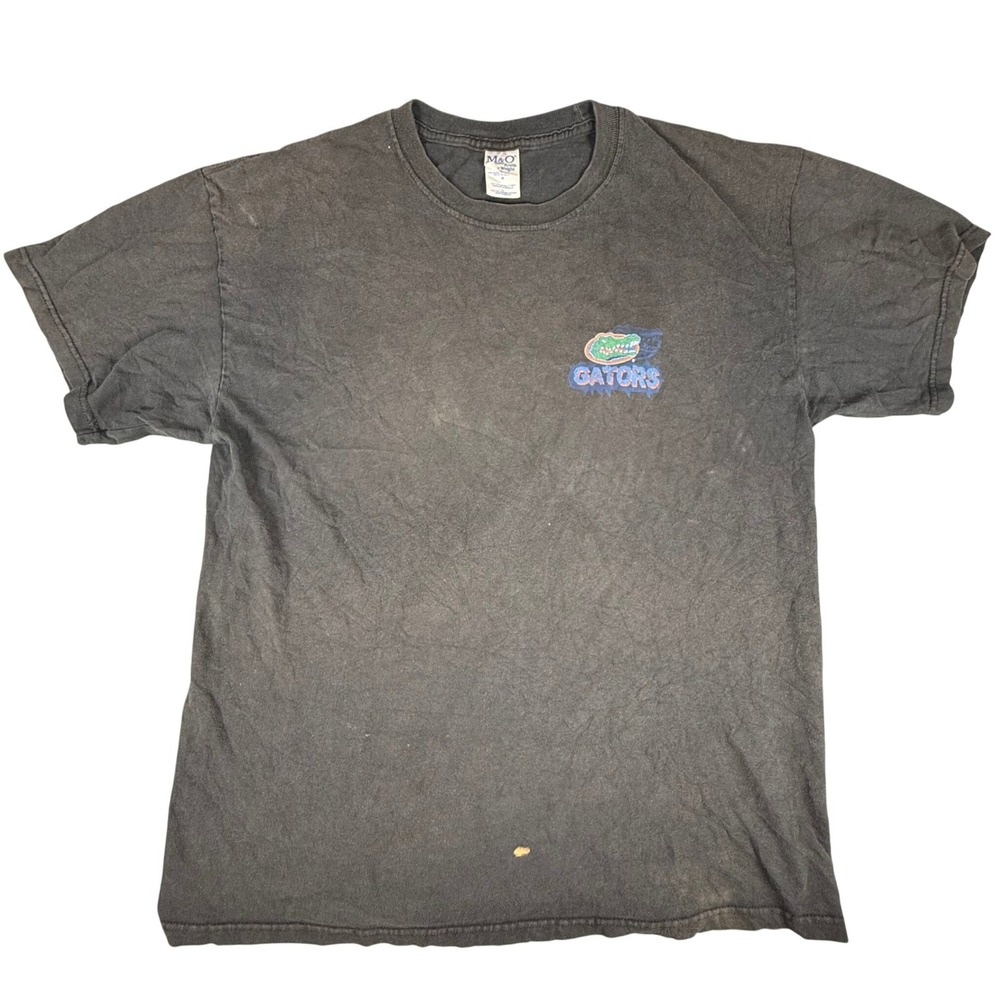 Florida Gators T Shirt Mens L Black The Swamp Scariest Words 2009 SEC Y2k Thrash